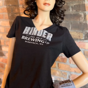 Women's V-neck T-shirt Black