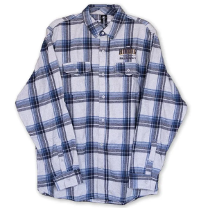 Burnside Classic Plaid Flannel - Grey and Blue